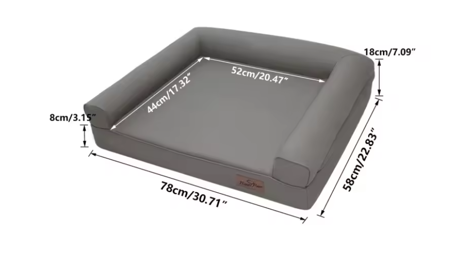 Orthopedic Memory Foam Dog Bed