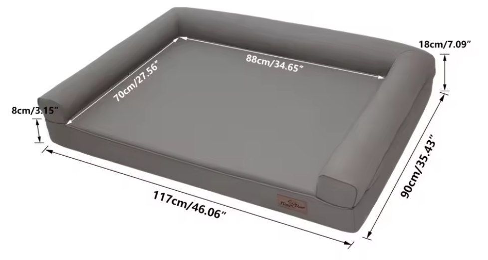 Orthopedic Memory Foam Dog Bed